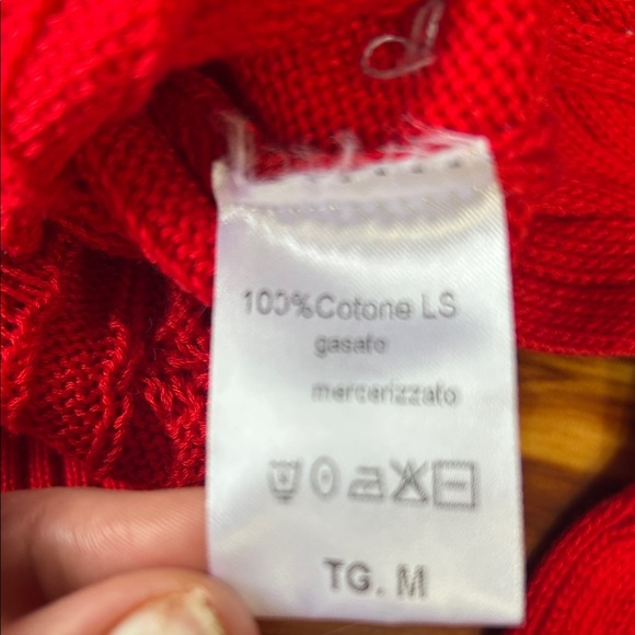 Chiara Ferragni Red Cable Knit Cropped Sweater - Picture 4 of 8